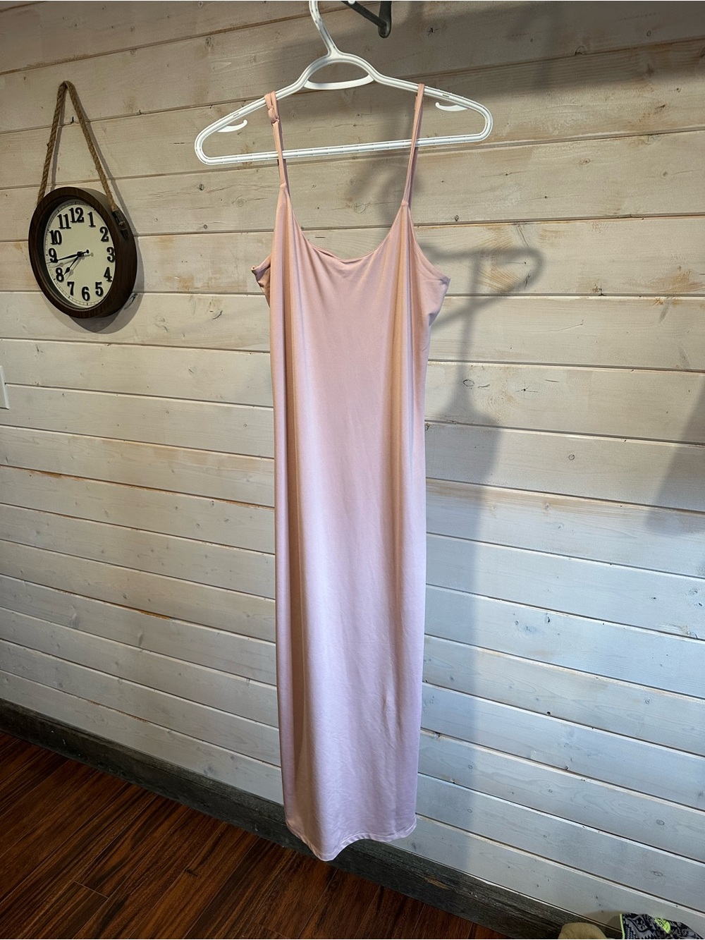 Streetwear Society Contour | Light Pink Stretchy Slip Dress